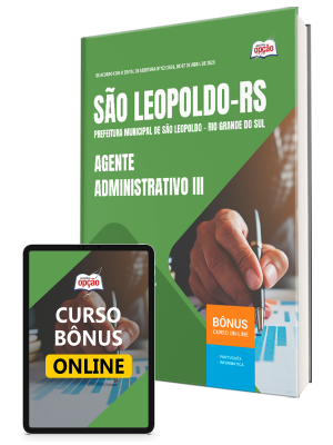 Apostila Prefeitura de São Leopoldo - RS 2026 - Agente Administrativo III