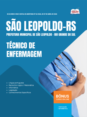 Apostila Prefeitura de São Leopoldo em PDF - RS 2026 - Técnico de Enfermagem