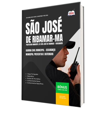 Apostila Prefeitura de São José de Ribamar-MA 2026 - Guarda Civil Municipal - Segurança Municipal Preventiva E Ostensiva