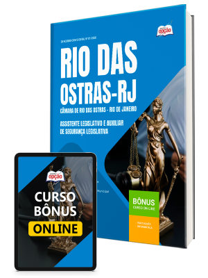 Apostila Câmara de Rio das Ostras-RJ 2026 - Assistente Legislativo e Auxiliar de Segurança Legislativa
