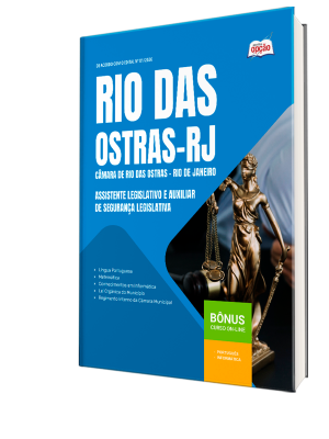 Apostila Câmara de Rio das Ostras-RJ 2026 - Assistente Legislativo e Auxiliar de Segurança Legislativa