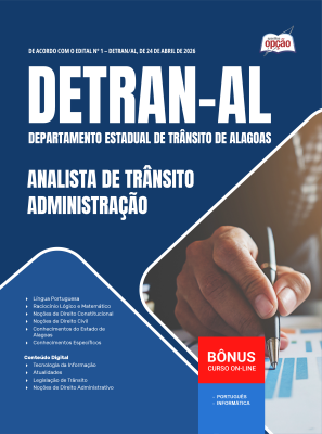 Apostila DETRAN-AL 2026 em PDF - Analista de Trânsito - Administração