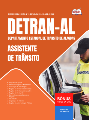 Apostila DETRAN-AL 2026 - Assistente de Trânsito - Qualquer Área de Formação