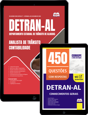 Combo DETRAN-AL 2026 - Analista de Trânsito - Contabilidade