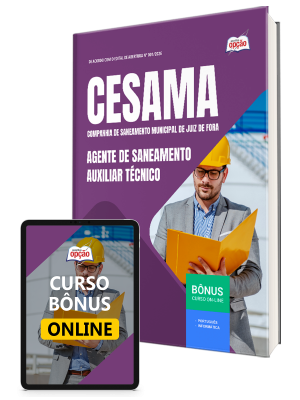Apostila CESAMA de Juiz de Fora-MG 2026 - Agente de Saneamento - Auxiliar Técnico