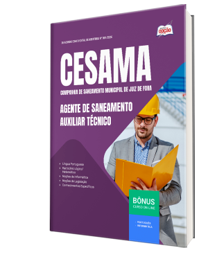 Apostila CESAMA de Juiz de Fora-MG 2026 - Agente de Saneamento - Auxiliar Técnico