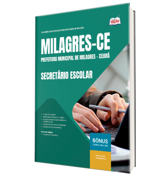 Apostila Prefeitura de Milagres-CE 2026 - Secretário Escolar