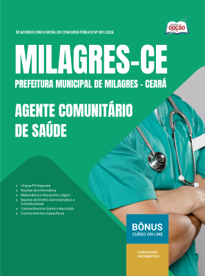 Apostila Prefeitura de Milagres-CE 2026 - Agente Comunitário de Saúde