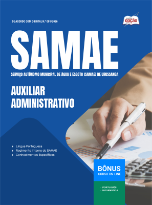 Apostila SAMAE de Urussanga-SC em PDF 2026 - Auxiliar Administrativo