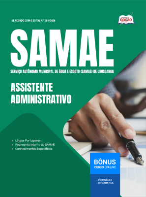 Apostila SAMAE de Urussanga-SC 2026 - Assistente Administrativo