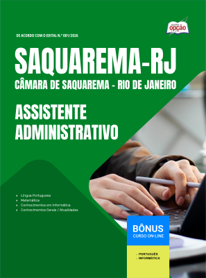 Apostila Câmara de Saquarema-RJ 2026 - Assistente Administrativo