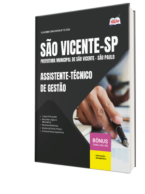 Combo Prefeitura de São Vicente - SP 2026 - Assistente-Técnico de Gestão