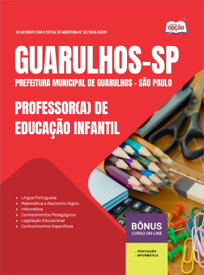 Apostila Prefeitura de Guarulhos - SP 2026 - Professor(a) de Educação Infantil