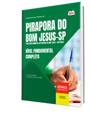Apostila Prefeitura de Pirapora do Bom Jesus-SP 2026 - Nível Fundamental Completo