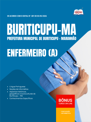 Apostila Prefeitura de Buriticupu-MA 2026 - Enfermeiro(a)
