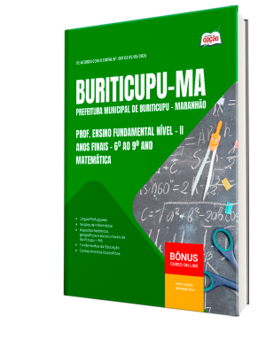 Apostila Prefeitura de Buriticupu-MA 2026 - Prof. Ens Fund Nível II - Anos Finais - 6º Ao 9º Ano - Matemática