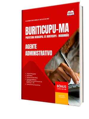 Apostila Prefeitura de Buriticupu-MA 2026 - Agente Administrativo