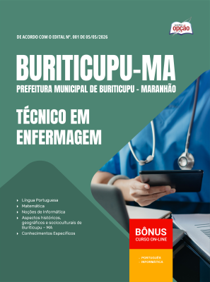 Apostila Prefeitura de Buriticupu-MA 2026 - Técnico em Enfermagem
