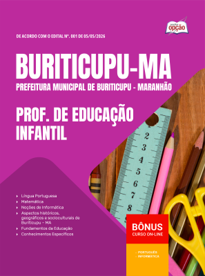 Apostila Prefeitura de Buriticupu-MA 2026 - Prof. de Educação Infantil