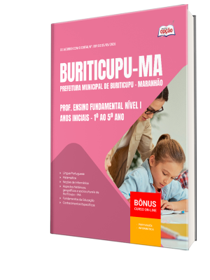 Apostila Prefeitura de Buriticupu-MA 2026 - Prof. Ensino Fundamental Nível I - Anos Iniciais - 1º ao 5º Ano
