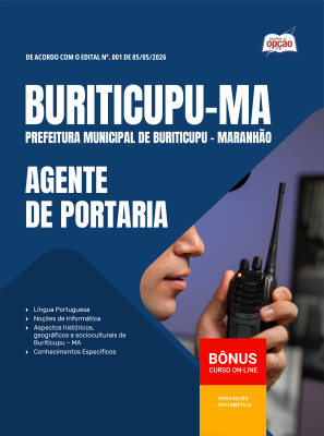 Apostila Prefeitura de Buriticupu-MA 2026 - Agente de Portaria