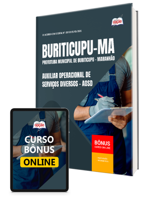 Apostila Prefeitura de Buriticupu-MA 2026 - Auxiliar Operacional de Serviços Diversos - AOSD