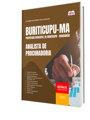 Apostila Prefeitura de Buriticupu-MA 2026 - Analista de Procuradoria