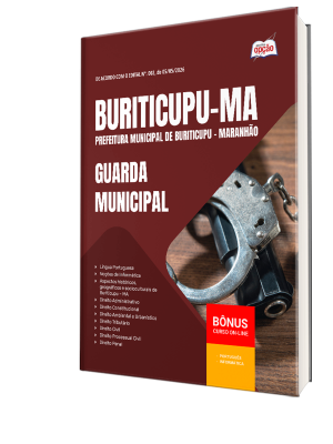 Apostila Prefeitura de Buriticupu-MA 2026 - Guarda Municipal