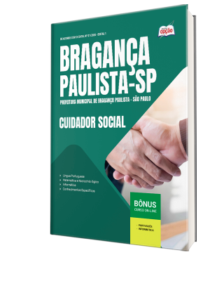 Apostila Prefeitura de Bragança Paulista - SP 2026 - Cuidador Social