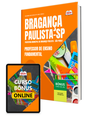 Apostila Prefeitura de Bragança Paulista - SP 2026 - Professor de Ensino Fundamental