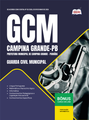 Apostila Prefeitura de Campina Grande - PB 2026 - Guarda Civil Municipal