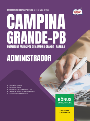 Apostila Prefeitura de Campina Grande - PB 2026 - Administrador