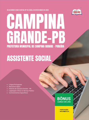Apostila Prefeitura de Campina Grande - PB em PDF 2026 - Assistente Social