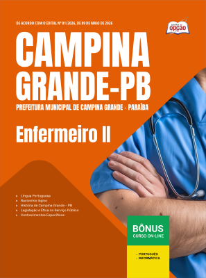 Apostila Prefeitura de Campina Grande - PB 2026 - Enfermeiro II