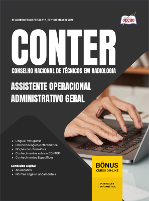 Apostila CONTER 2026 em PDF - Assistente Operacional/Administrativo Geral