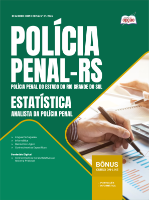 Apostila Polícia Penal-RS 2026 em PDF - Analista da Polícia Penal - Estatística