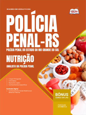 Apostila Polícia Penal-RS 2026 em PDF - Analista da Polícia Penal - Nutrição