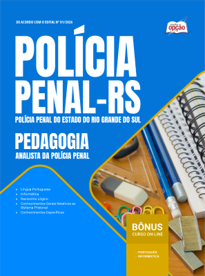 Apostila Polícia Penal-RS 2026 - Analista da Polícia Penal - Pedagogia