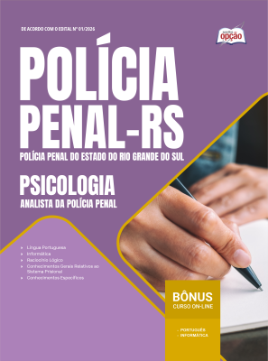 Apostila Polícia Penal-RS 2026 - Analista da Polícia Penal - Psicologia