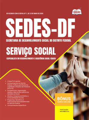 Apostila SEDES-DF 2026 - Especialista em Desenvolvimento e Assistência Social (EDAS) - Serviço Social
