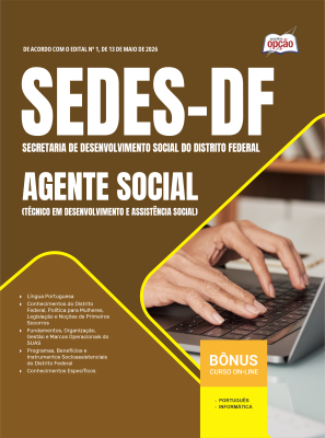Apostila SEDES-DF 2026 - Técnico em Desenvolvimento e Assistência Social (TDAS) - Agente Social