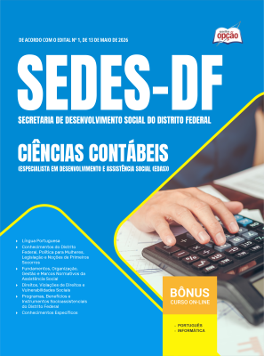 Apostila SEDES-DF em PDF 2026 - Especialista em Desenvolvimento e Assistência Social (EDAS) - Ciências Contábeis