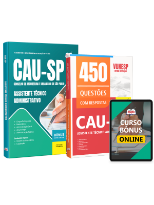 Combo CAU-SP 2026 - Assistente Técnico - Administrativo
