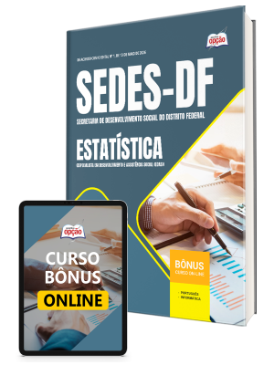 Apostila SEDES-DF 2026 - Especialista em Desenvolvimento e Assistência Social (EDAS) - Estatística