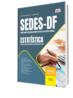 Apostila SEDES-DF 2026 - Especialista em Desenvolvimento e Assistência Social (EDAS) - Estatística