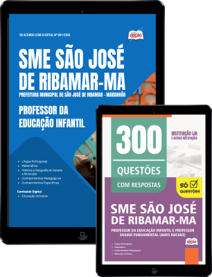 Combo Prefeitura de São José de Ribamar-MA 2026 - Professor da Educação Infantil