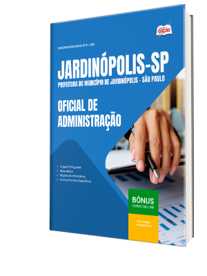 Apostila Prefeitura de Jardinópolis-SP 2026 - Oficial de Administração