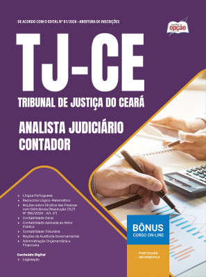 Apostila TJ-CE  em PDF 2026 - Analista Judiciário - Área Administrativa - Especialidade Contabilidade