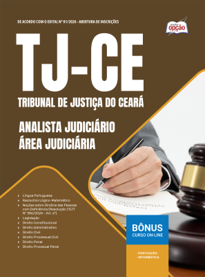 Apostila TJ-CE  2026 - Analista Judiciário – Área Judiciária