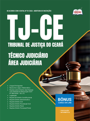 Apostila TJ-CE  2026 - Técnico Judiciário – Área Judiciária